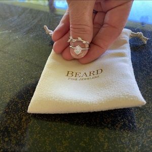 Engagement ring and wedding band